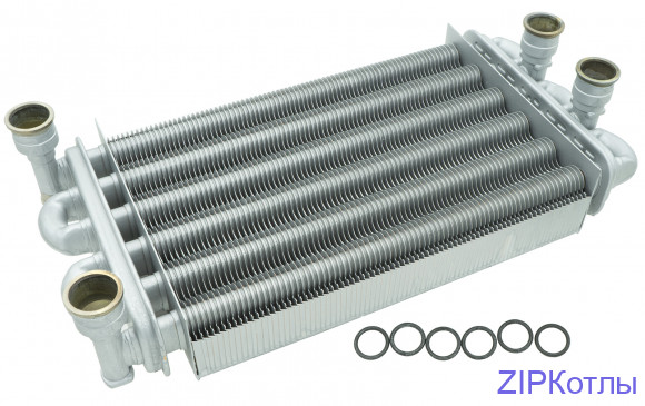 Битермический теплообменник MainFour с прокладками Baxi 616170 Бакси JJJ000616170 _3