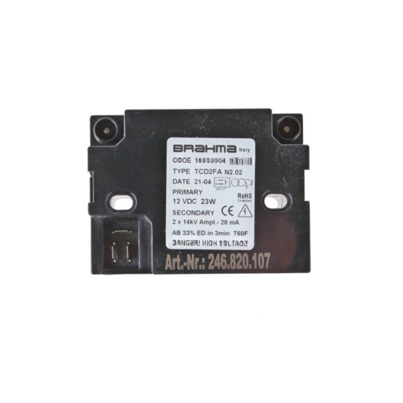 Трансформатор Brahma TCD2FA 12VDC 15930064 Трансформатор Brahma TCD2FA 12VDC 15930064