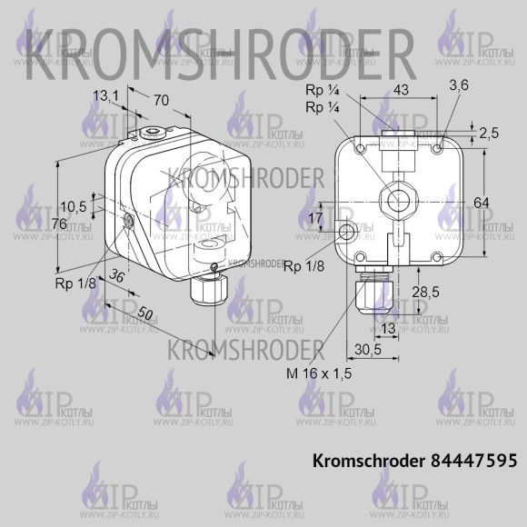 Датчик давления Kromschroder DG 400U-3 84447595_4 Датчик давления Kromschroder DG 400U-3 84447595_4
