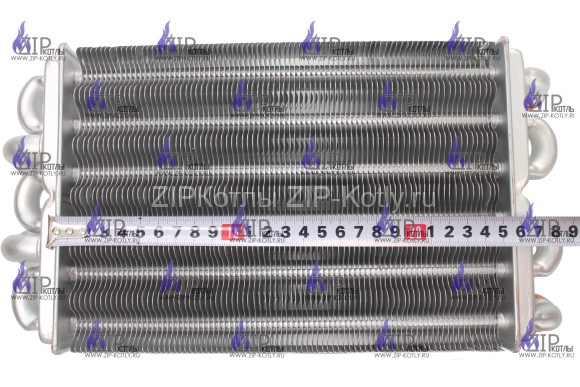 Битермический теплообменник 28квт 260мм alphatherm roda immergas 95263475 KENTATSU 24-1CS 7020120014