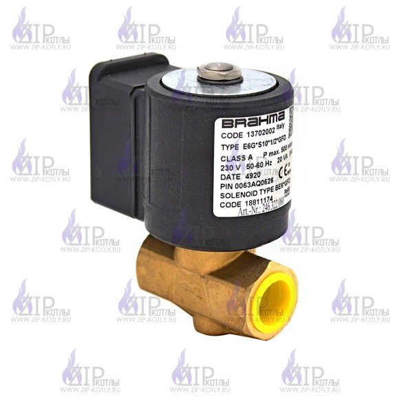 Газовый клапан Brahma E6G*S10*1/2*GFD 13702002