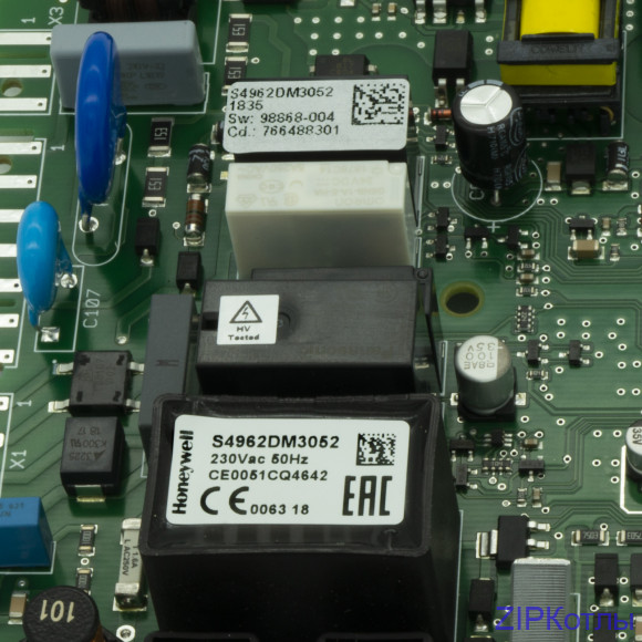 Плата управления Honeywell S4962DM 3052 (721824700, 534.568.708)_3 Белый фон