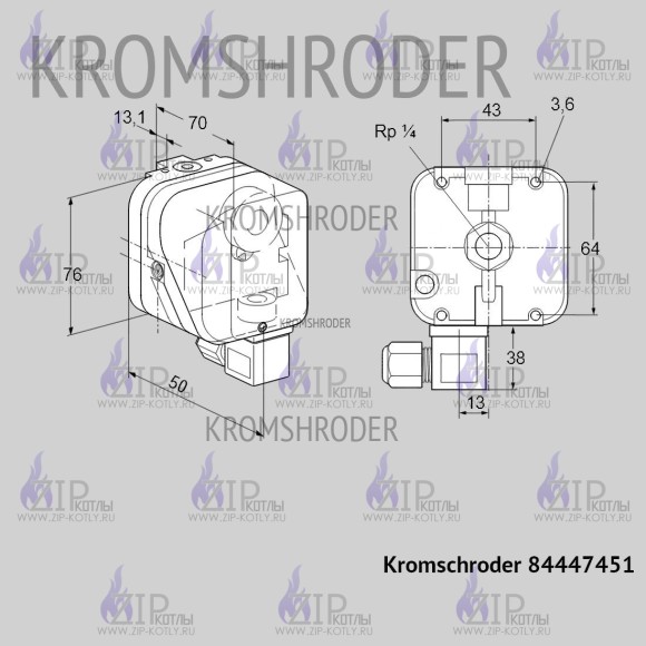 Датчик давления Kromschroder DG 500B-6 84447451_2 Датчик давления Kromschroder DG 500B-6 84447451_2