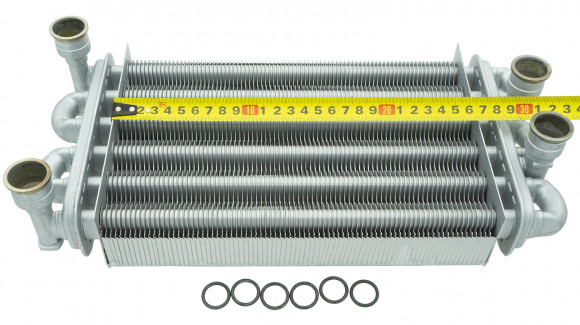 Битермический теплообменник MainFour с прокладками Baxi 616170 Бакси JJJ000616170 _