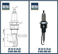 Электрод свеча зажигания Ignitors Beru ZK 14-12-75 A1 0004400407 Электрод свеча зажигания Ignitors Beru ZK 14-12-75 A1 0004400407