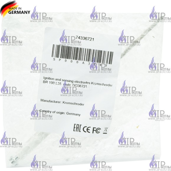Свеча Электрод розжига и контроля пламени Ignitors Kromschroder BR 100 L35 74336721_3