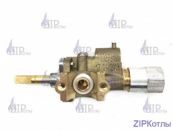 Кран горелки стола "GEFEST" мод. 5100, 5300, 6100, 6300, 6500 (170˚), с ВМП-40, с устр. безопасности (3300.27.0.000-31)