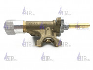 Кран горелки стола "GEFEST" мод. 5100, 5300, 6100, 6300, 6500 (170˚), с ВМП-40, с устр. безопасности (3300.27.0.000-31)
