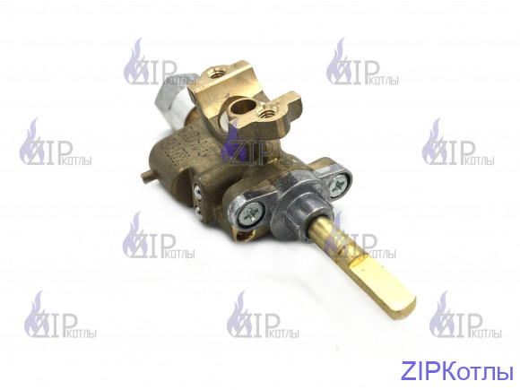 Кран горелки стола "GEFEST" мод. 5100, 5300, 6100, 6300, 6500 (170˚), с ВМП-40, с устр. безопасности (3300.27.0.000-31)