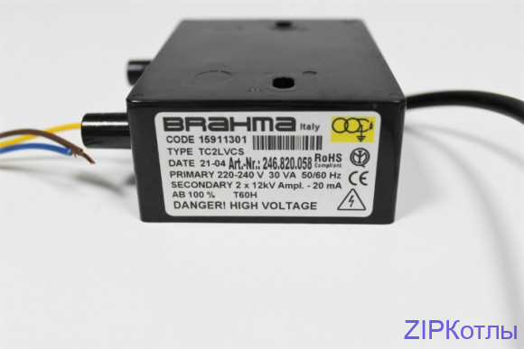ЭЛЕКТРОННЫЙ ТРАНСФОРМАТОР РОЗЖИГА BRAHMA TC2LVCS (560MM 22/24) 15911301, 246.820.058_3
