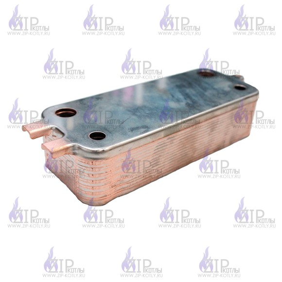 Теплообменник вторичный 16 пластин для Bosch Buderus 87186446250 87186446230_2