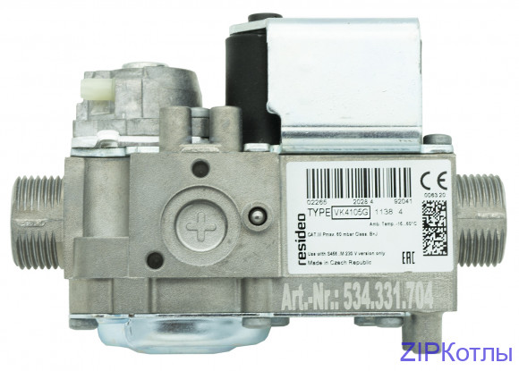 Клапан газовый (Honeywell VK4105G), Baxi 5702340 VK4105G1138B газовая арматура Resideo (534.331.704)