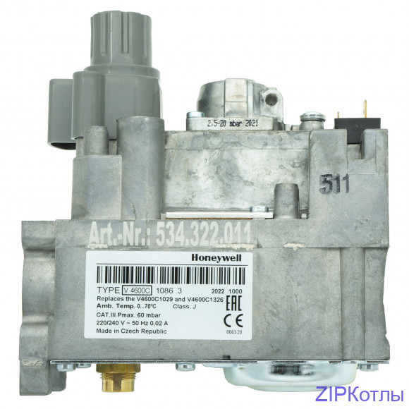 Клапан Honeywell V4600C1086 газовая арматура Resideo (534.322.011)