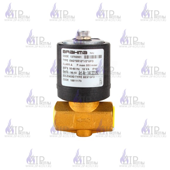 Газовый клапан Brahma E6G*SR10*1/2*GFD 13702001