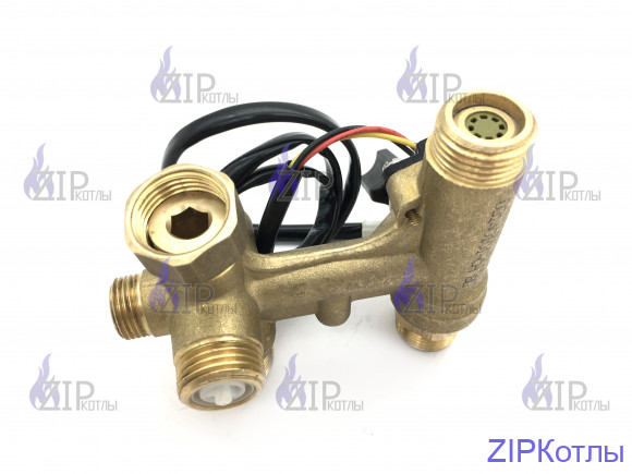 Гидроблок крана подпитки с датчиком протока в сборе 18 кВт (L1P20) HAIER A01024