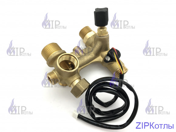 Гидроблок крана подпитки с датчиком протока в сборе 18 кВт (L1P20) HAIER A01024