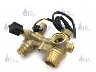 Гидроблок крана подпитки с датчиком протока в сборе 18 кВт (L1P20) HAIER A01024