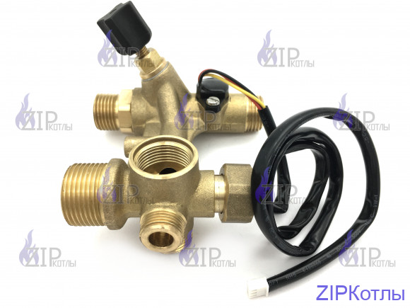 Гидроблок крана подпитки с датчиком протока в сборе 18 кВт (L1P20) HAIER A01024