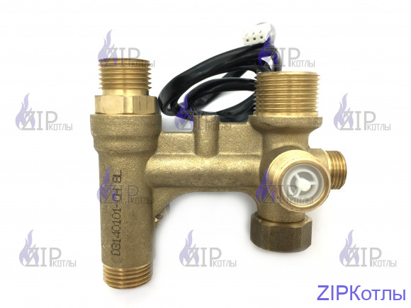 Гидроблок крана подпитки с датчиком протока в сборе 18 кВт (L1P20) HAIER A01024