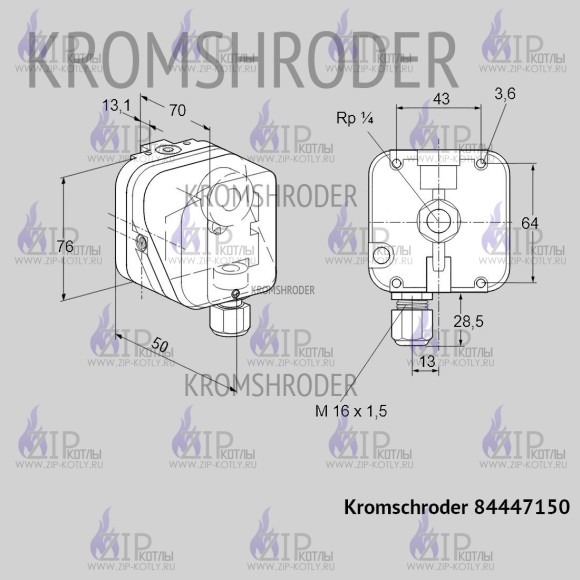 Датчик-реле давления Kromschroder DG10B-3 84447150_4 Датчик-реле давления Kromschroder DG10B-3 84447150_4