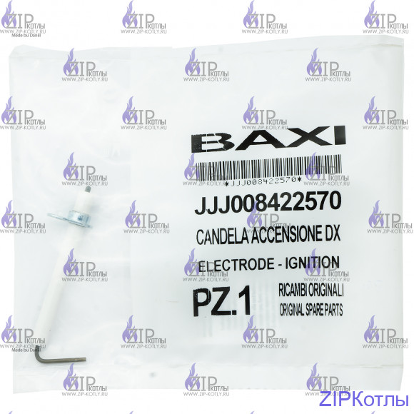 Электрод зажигания или контроля пламени BAXI 8422570 Электрод зажигания или контроля пламени BAXI 8422570