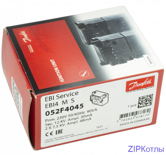 Трансформатор Danfoss EBI4MS, 052F4045 блок розжига Danfos 327.820.007 данфосс _ Трансформатор Danfoss EBI4MS, 052F4045 блок розжига Danfos 327.820.007 данфосс _