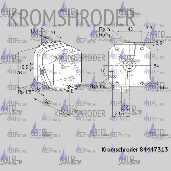 Датчик-реле давления Kromschroder DG10U-5T 84447313