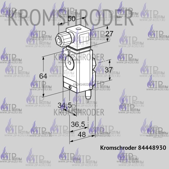 Датчик-реле давления Kromschroder DG 60/60VC4-6W  84448930