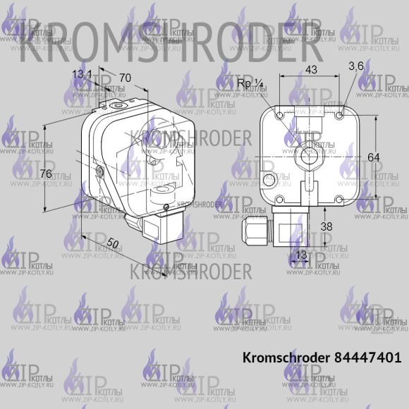 Датчик-реле давления Kromschroder DG150B-6 84447401