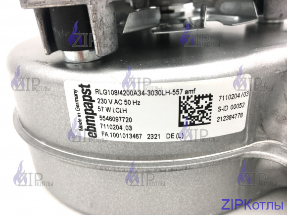 ВЕНТИЛЯТОР ОДНОСКОРОСТНОЙ BAXI MAIN FOUR 5682150