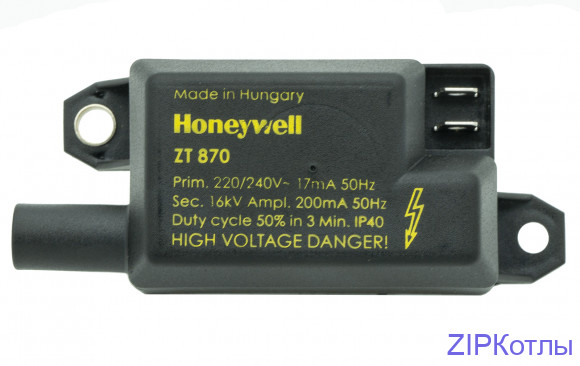 Трансформатор ZT870 Блок розжига honeywell Блок поджига (534.823.900)